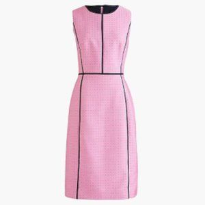 NWT J. Crew  10 Petite sheath dress in crimson foulard